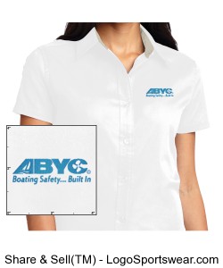 Port Authority Ladies Short Sleeve Easy Care Shirt Design Zoom